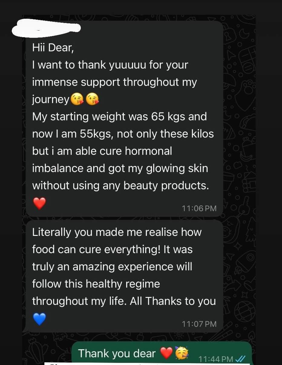 Client transformation and testimonial